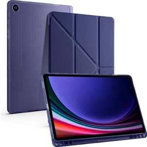 Samsung Galaxy Tab S6 Lite 2024 P620 P610 Kılıf Kalem Bölmeli Trifolding Case 13-15-17