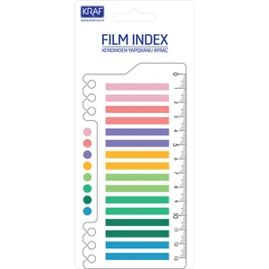 Index Fılm Pp 6 x 45 mm 16'lı 20 Yaprak Cetvelli Brıght Color 16645 1
