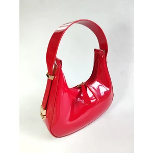 Cirphi Collection Cherrybag Rugan Parlak Özel Ayarlanabilir Askı Detaylı Kadın Omuz ve El Çantası
