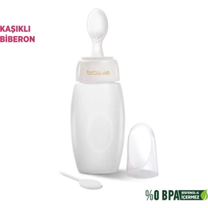 Kaşıklı Biberon Beyaz PP Kaşıklı Mama Biberonu BPA İçermez