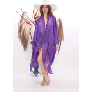 Italyan Ipek Detaylı Oversize Kaftan & Bluz