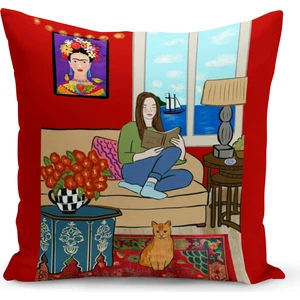 Bertille Home Bohem Serisi Çift Tarafı Dijital Baskılı Kırlent Kılıfı (Bohem Cushion Cover)