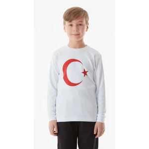 Türk Bayrağı Baskılı Çocuk Sweatshirt