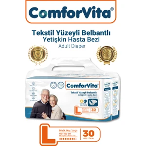 Tekstil Yüzeyli Belbantlı 30'lu Hasta Bezi - Large