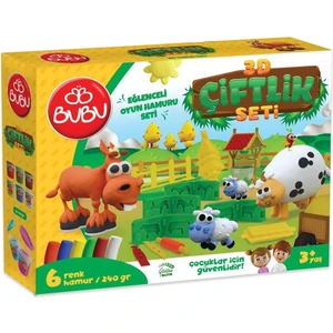 3D Çiftlik Eğlenceli Oyun Hamuru Seti OH0013