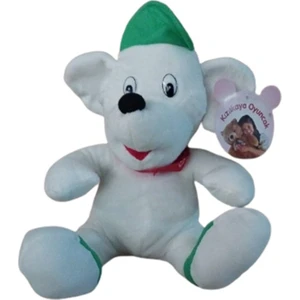 Şapkalı Fularlı Peluş Köpek 25 cm 39399 S0171 Yeşil