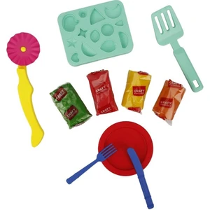 Sunman Crafy Çılgın Pizza Oyun Hamuru Seti 200 gr. 10 Parça S01002012