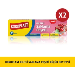 Kilitli Saklama Poşeti 35'li  x 2 Adet