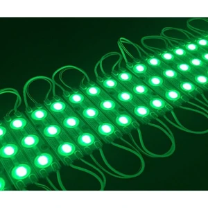 (20 Adet MODÜL)1,2W-3LÜ Kristal Mercek Modül Yeşil (Samsung)