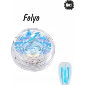 Tırnak Süsleme Folyo Parçaları Nail Art Tırnak Süsleme Şeritleri