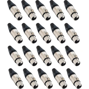 Hepa Merz SFC-F11-20X Canon Dişi 3 Pinli XLR Silver Konnektör (20 ADET)