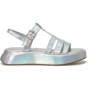 Nine West Welna3 4fx Gümüş Kadın Kalın Taban Sandalet