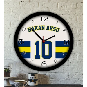 Bk Gift Kişiye Özel Isimli Taraftar Ahşap Duvar Saati–2, Arkadaşa Hediye, Sevgiliye Hediye, Doğum Günü Hediyesi
