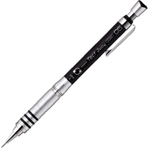 Tect 2 Way Metal Krom Mekanik Kurşun Kalem (0,5mm) Siyah