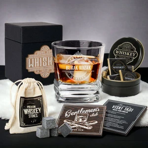 Premium Isme Özel Elegan Viski  Seti