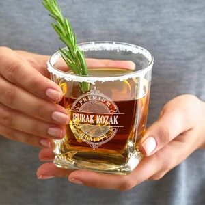 Kişiye Özel Kaliteli Isimli Elegan Viski Bardağı