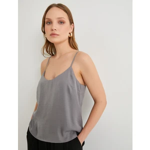 Ince Askılı Bluz Dokulu