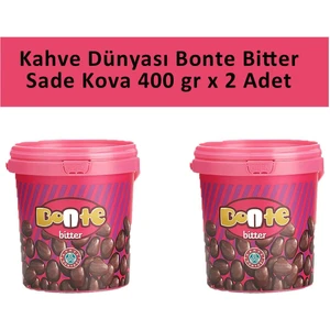 Kahve Dünyası Bonte Bitter Sade Kova 400 gr x 2 Adet