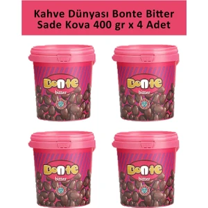 Kahve Dünyası Bonte Bitter Sade Kova 400 gr x 4 Adet