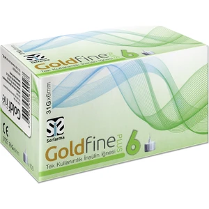 Gold Fine Plus Insülin İğnesi 31 g x 6 mm