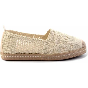 Bej Örgü  Kadın Espadril K01117011316