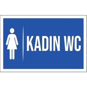 Kadın Wc Yönlendirme Levhası 158