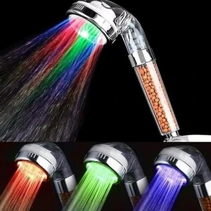 Buffer&reg; Renk Değiştiren LED Işıklı Su Tasarruflu Basınçlı Duş Başlığı
