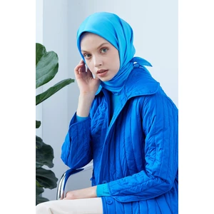 Iki Renkli Eşarp Koyu Mavi&indigo