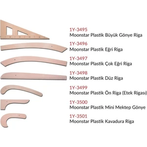 Taba Plastik Riga Cetvel Takımı 7 Parça