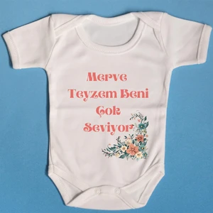Pato Baby Patobaby Pamuklu Bebek Zıbını Merve Teyzem Beni Seviyor Yazılı