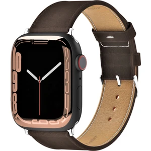 Apple Watch Kordon 38MM 40MM 41MM 3 4 5 6 7 Se 8 9 Uyumlu Kahverengi Hakiki Deri Kayış
