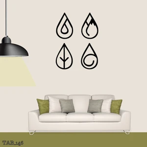 Valor Makina Tasarım 4 Element Duvar Tablosu