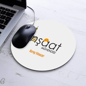 Hediyelik Inşaat Mühendisi Yuvarlak Mousepad