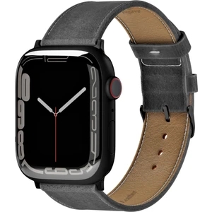 Apple Watch Deri Kordon 38 MM 40 MM 41 MM 3 4 5 6 7 Se 8 9 Uyumlu Hakiki Deri Kayış Gri Saat Kordonu