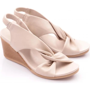 Dgn 1048-22Y Kadın Dolgu Taban Çapraz Bantlı Sandalet