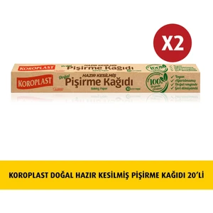 Doğal Hazır Kesilmiş Pişirme Kağıdı 10'lu x  2 Ad