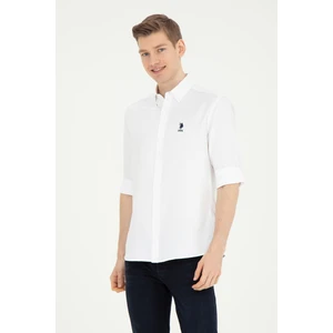 U.S. Polo Assn. Erkek Beyaz Gömlek Basic 50282589-VR013