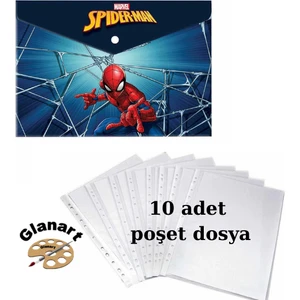 A4 Boy Çıt Çıt  Ödev Dosyası +10' Lu Poşet Dosya