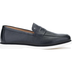 Tamer Tanca Erkek Deri Siyah Deri Loafer Ayakkabı 537 3410 Erk Ayakkabı Y24 Sıyah Dr