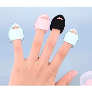 Mini Puf Parmak Yüz Makyaj Süngeri   4 Adet