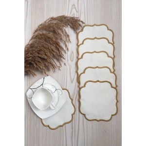 6 Adet Beyaz Kokteyl Peçetesi