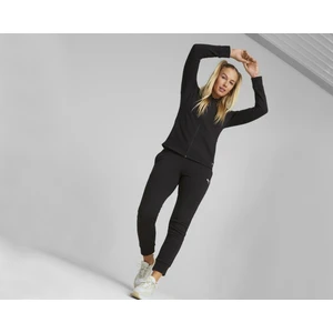 Classic Hooded Tracksuit Siyah Kadın Günlük Eşofman Takımı 67369901