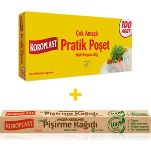 Pratik Poşet 100LÜ 35*45+Hazır Kes. Piş. KAĞ.10LU