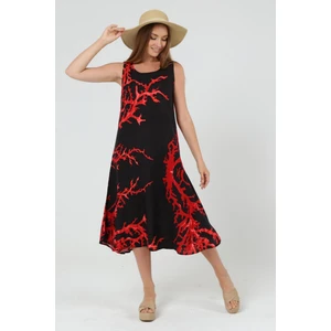 Yazlık Askılı Viskon Elbise 2691