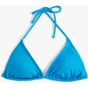 Üçgen Bikini Üstü Dokulu Kaplı