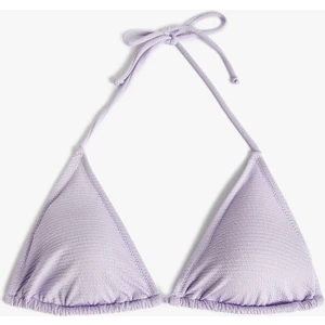 Üçgen Bikini Üstü Dokulu Kaplı