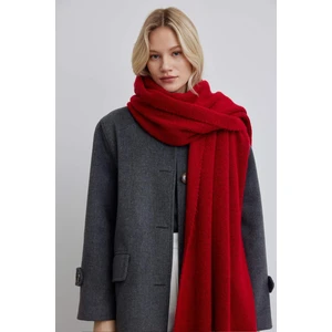 Cozy Yumuşak Dokulu Atkı Kırmızı
