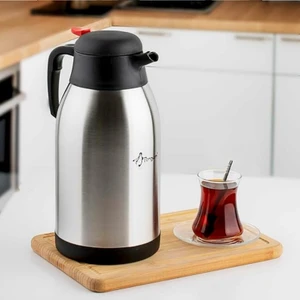 Paslanmaz Çelik 2.5 Litre Çift Katlı Çay Termosu