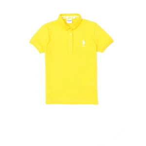 U.S. Polo Assn. Kız Çocuk Sarı Tişört Basic 50283286-VR044