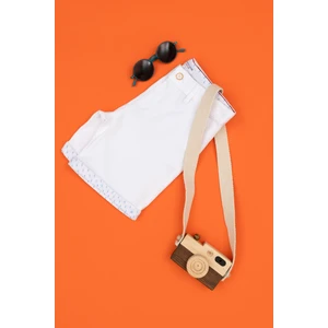 U.S. Polo Assn. Erkek Çocuk Beyaz Şort / Bermuda 50282972-VR013
